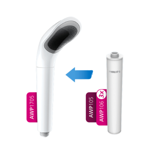 Głowica prysznicowa PHILIPS AWP1705. Prysznic z filtrem PHILIPS.