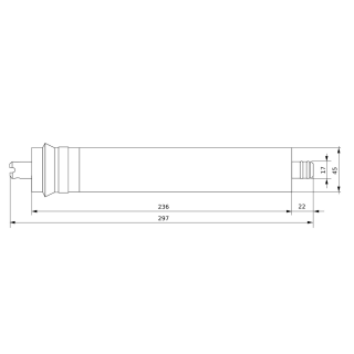 Wymienna membrana  Ecosoft BWT 50GPD na serwis filtra odwróconej osmozy. Ecosoft CSV181250ECO.