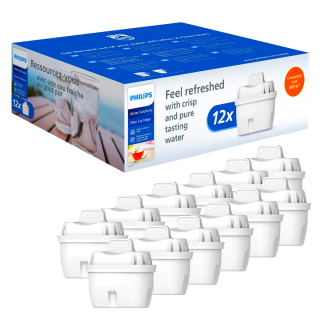 Wkłady filtrujące PHILIPS AWP213/10 do dzbanków. Duży zestaw 12 sztuk wkładów PHILIPS AWP213. Wkład do dzbanka PHILIPS.