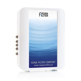 Kuna Filter Comfort REDOX z czarnym kranem do wody filtrowanej. Jonizator wody, woda redox.