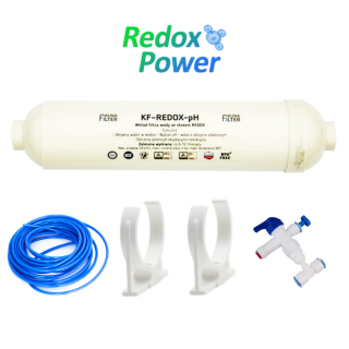 Kuna Filter RO-7 Redox z kranem w kolorze czarny mat. Wydajny filtr z jonizacją wody.