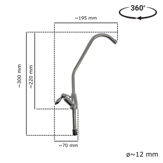 Pojedyncza bateria do wody filtrowanej. Bateria do filtra odwróconej osmozy.