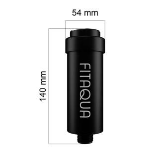 wymiary czarny filtr prysznicowy fitaqua AWF-SWR-P-B