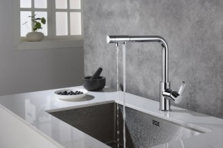 bateria kuchenna w kolorze chrom