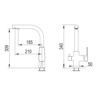 Podłączenie baterii do filtra wody Tivoli w kolorze mosiądz antyczny