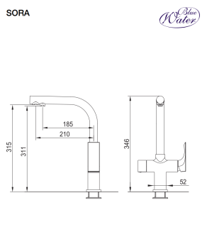 Blue Water Sora - bateria trójdrożna