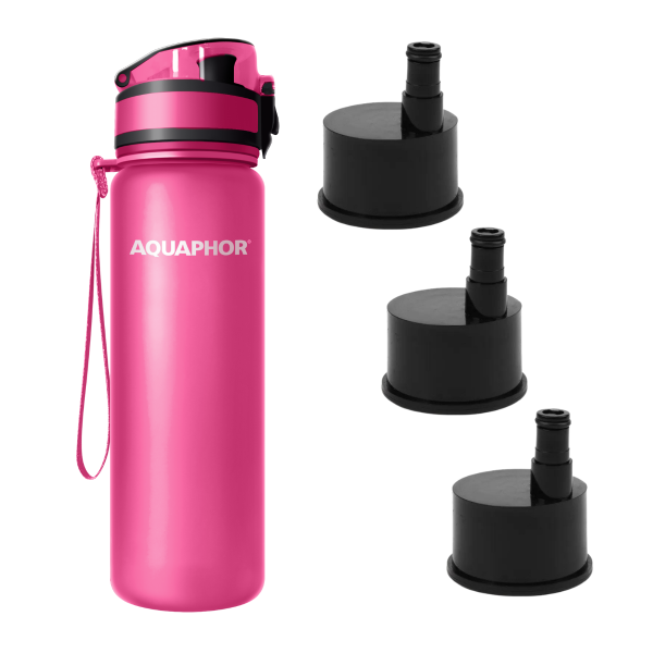 Aquaphor City - zestaw 3 filtry + butelka