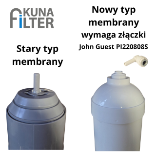 membrana osmotyczna kuna filter ze złączką john guest