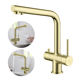 kran czterodrożny Blue water Crystal