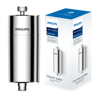 filtr prysznicowy Philips w kolorze chromu