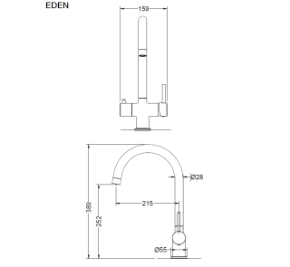 Blue Water Eden - bateria trójdrożna