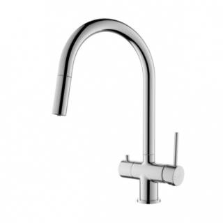 Blue Water Cyrus - bateria trójdrożna z wyciąganym kranem