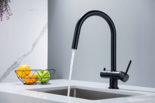 Blue Water Cyrus - bateria trójdrożna z wyciąganym kranem