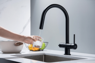 Blue Water Cyrus - bateria trójdrożna z wyciąganym kranem