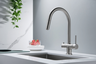 Blue Water Cyrus - bateria trójdrożna z wyciąganym kranem