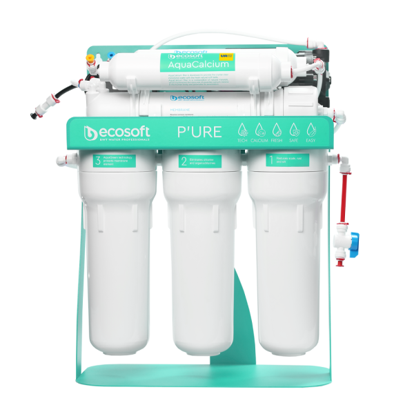 Ecosoft Pure Aquacalcium Mint - z pompą, na metalowym stojaku