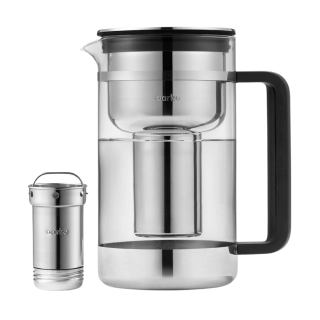 dzbanek filtrujący Aarke 2,8 l wykonany ze szkła i metalu