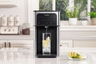 Nowoczesny dystrybutor wody na blat  ADD5980 z wkładem zmiękczającym