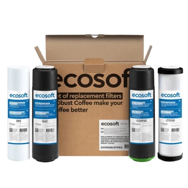 Wkład do filtrów Zestaw filtrów wymiennych do Ecosoft RObust PRO oraz RObust COFFEE