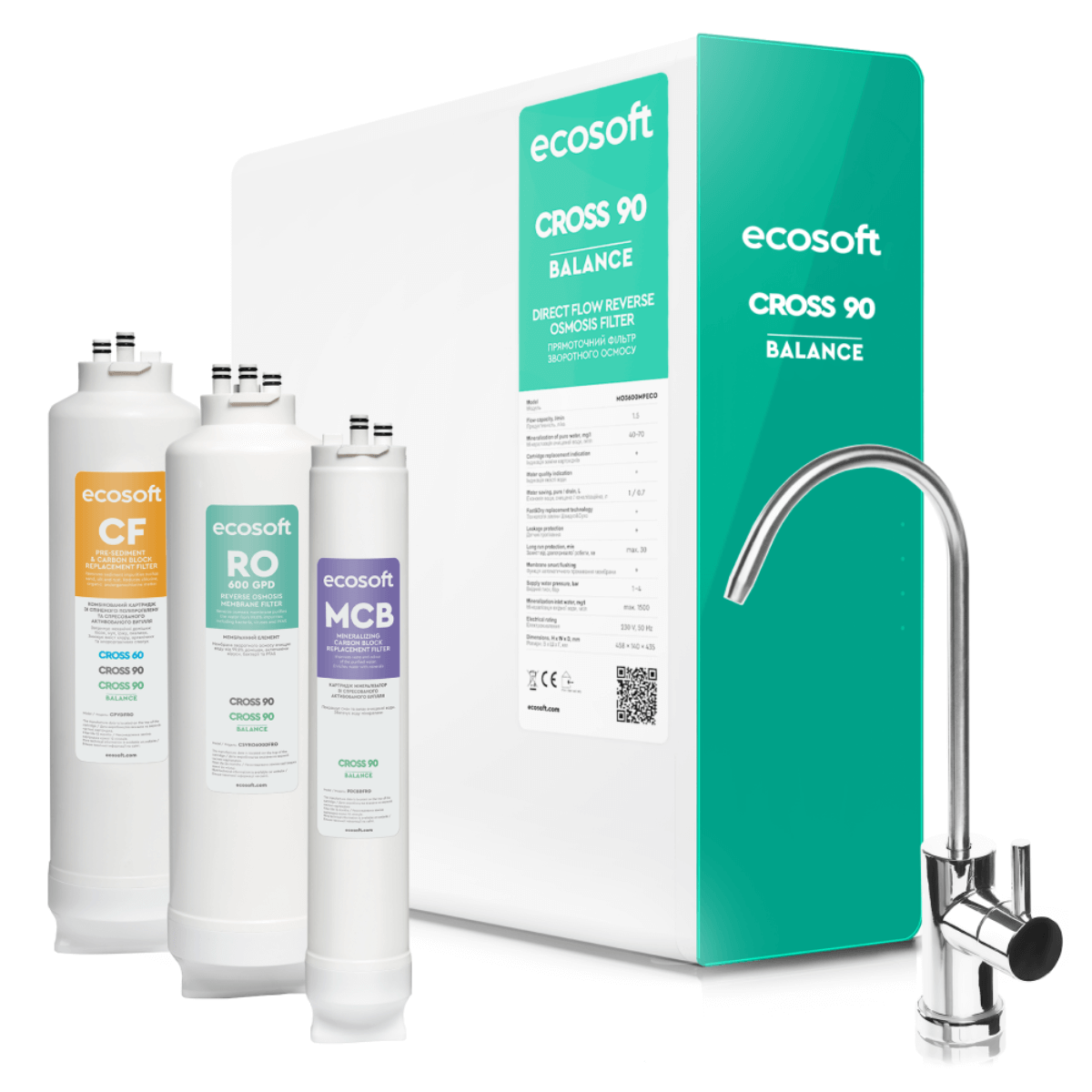 Ecosoft Cross - filtr odwróconej osmozy