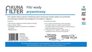 filtr do baterii prysznicowej kuna filter