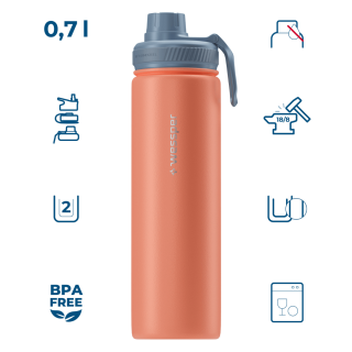 różowa butelka na wodę