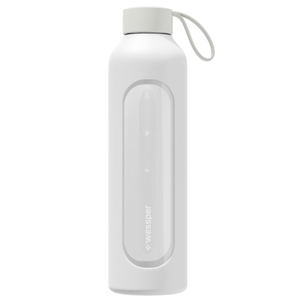 WESSPER - szklana butelka w silikonowym etui