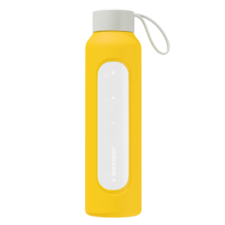 WESSPER - szklana butelka w silikonowym etui