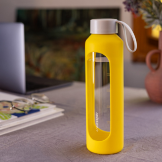 WESSPER - szklana butelka w silikonowym etui