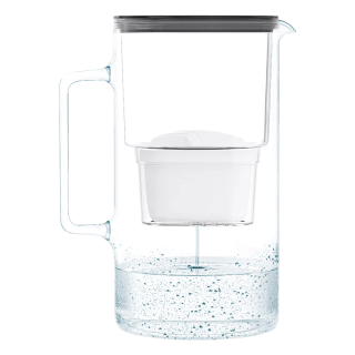 Wessper dzbanek filtrujący D2 borosilicate futureflow w kolorze czarnym