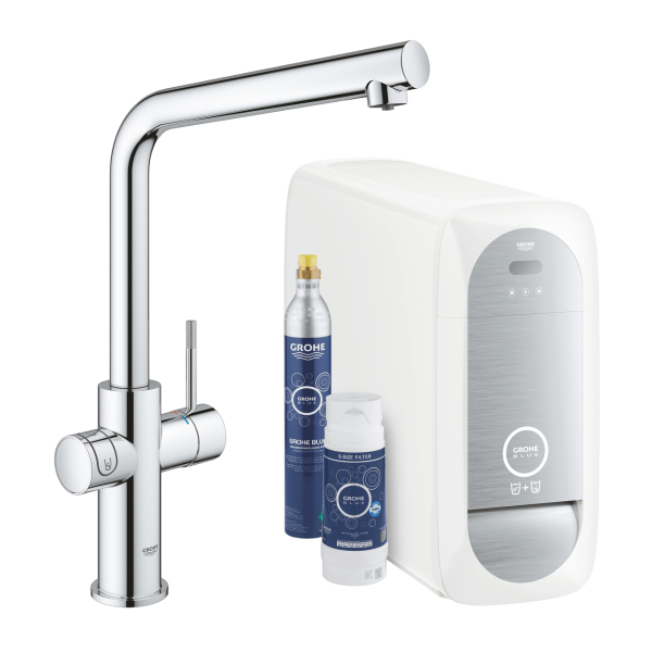 GROHE Blue Home OHM sink L-spout EU  - zestaw z filtrem i baterią kuchenną L