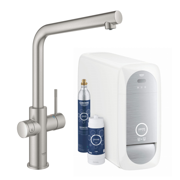 GROHE Blue Home OHM sink L-spout EU  - zestaw z filtrem i baterią kuchenną L