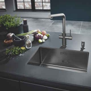 GROHE Blue Home OHM sink L-spout EU  - zestaw z filtrem i baterią kuchenną L