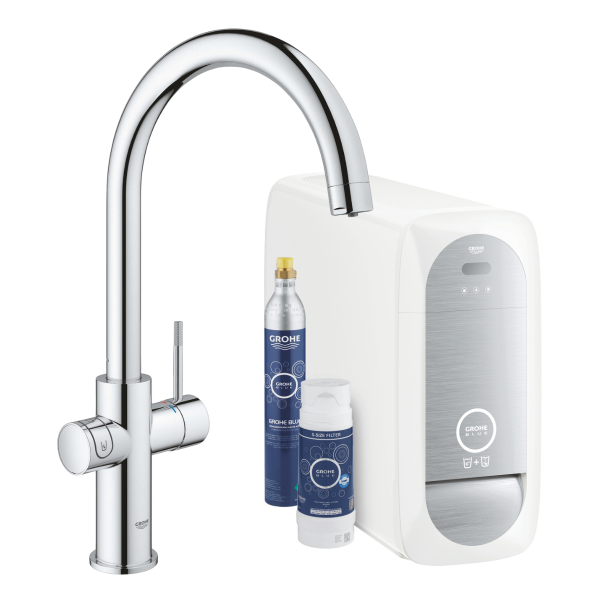 GROHE Blue Home OHM sink C-spout EU - zestaw z filtrem i baterią kuchenną C