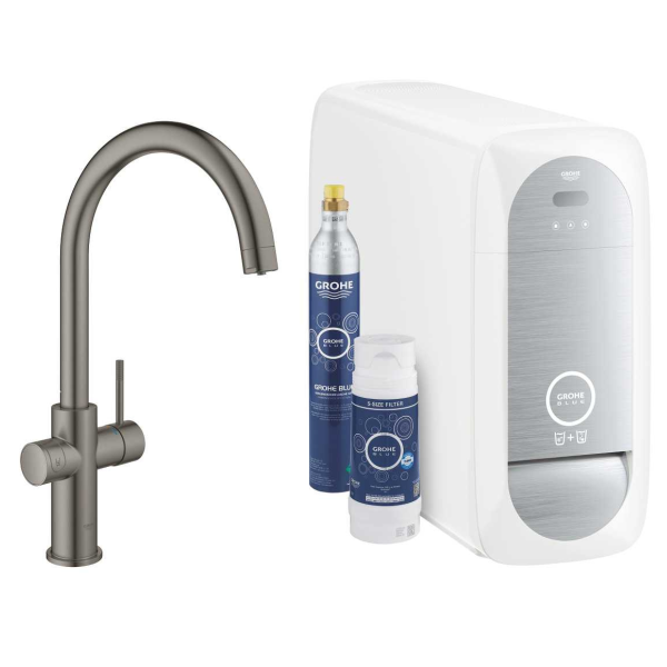 GROHE Blue Home OHM sink C-spout EU - zestaw z filtrem i baterią kuchenną C