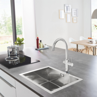 Grohe Blue Home zestaw startowy z kranem w kolorze chrom