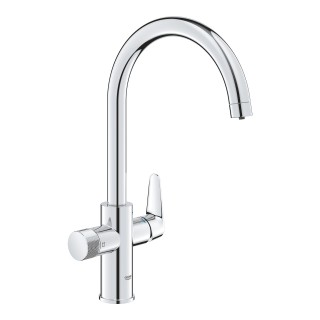Chromowana bateria Grohe Blue Pure BauCurve C-spout