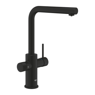 Bateria Grohe Blue Pure Minta czarny mat z wyciąganą wylewką