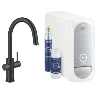 GROHE Blue Home - zestaw z filtrem i wyciąganą baterią w kształcie C