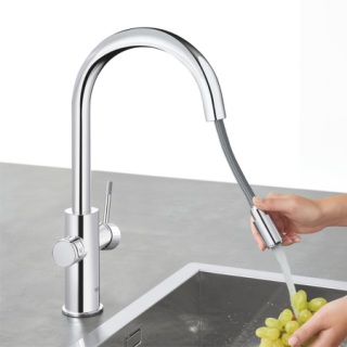 zestaw z filtrem i wyciąganą baterią w kształcie C