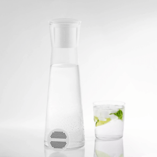 Szklana karafka filtrująca z wymiennym dyskiem