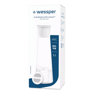 Szklana karafka Wessper z wkładem microdisk