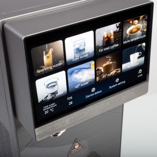 Dystrybutor wody nablatowy Miraqua Omega z wodą gazowaną, schłodzoną i gorącą