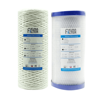 zestaw filtrów - filtr sznurkowy i węlowy