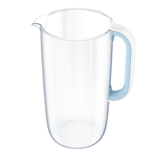 dzbanek szklany na wymienne wkłady filtrujące w kolorze niebieskim