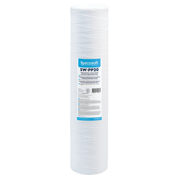 Wkład sznurkowy Ecosoft PP 4,5” x 20” 20 mikronów