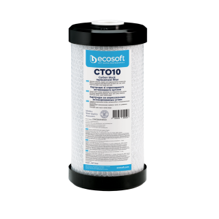 Wkład węglowy z łupin z orzecha kokosowego Ecosoft 4,5” x 10” 10 mikronów