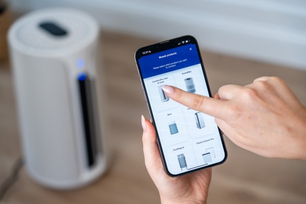 sterowanie oczyszczaczem Blueair T10i