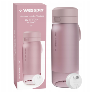 butelka tritanowa w kolorze różowym wessper