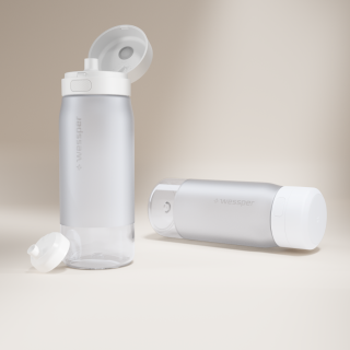 lekka biała butelka na wodę wessper